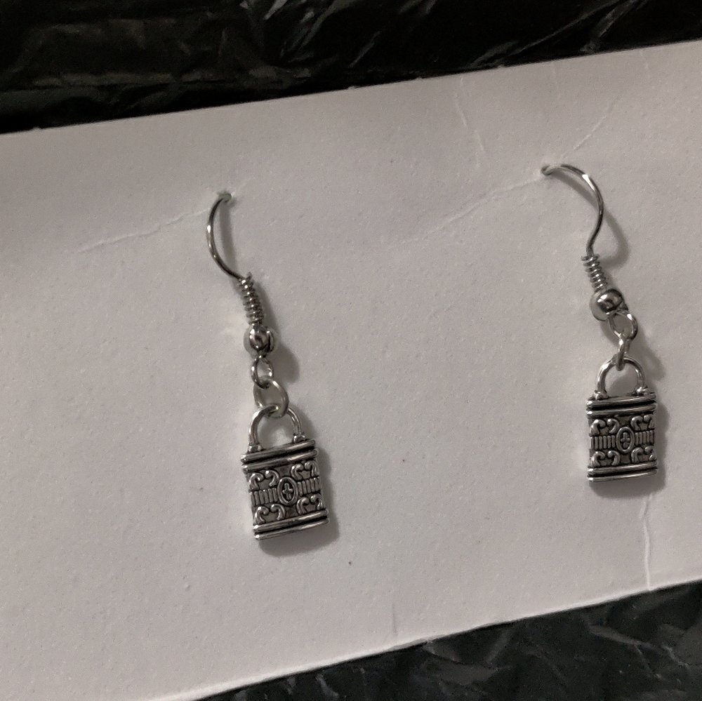 Lock earrings